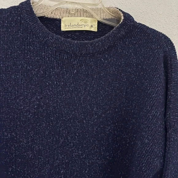 Ireland’s Eye Blue Tweed Sweater - Picture 6 of 7